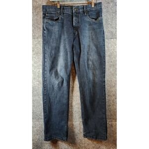 Urban Star Jeans Men's 36x32 (Fits 36x30.5)‎ Blue Denim Double Stitch Mid Rise